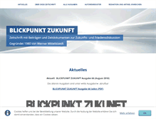 Tablet Screenshot of blickpunkt-zukunft.com